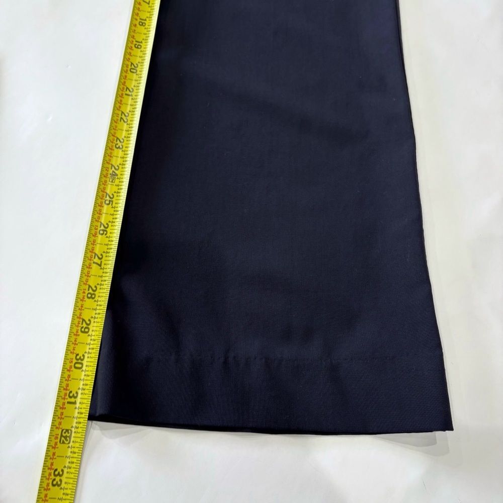 Theory Women Navy Dress Pants Size 10 Tailored Straight Office Minimalist - Picture 6 of 7